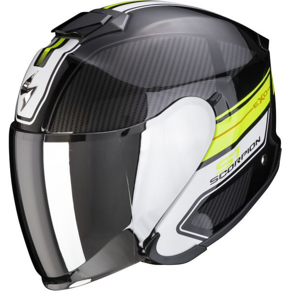 Jet helmets Scorpion Exo Moto Helmet Open Face/Jet Exo-S1 Cross-Ville Black/Neon Yellow
