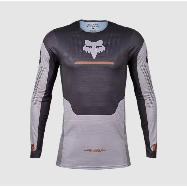 Jerseys MX-Enduro Fox Racing Motocross Jersey Flexair Optical Steel Grey 24