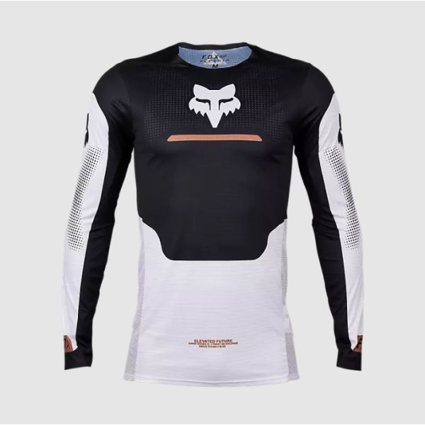 Jerseys MX-Enduro Fox Racing Motocross Jersey Flexair Optical Black/White 24