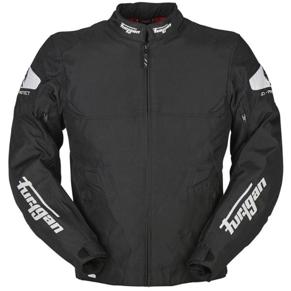 Textile jackets Furygan Moto Textile Atom Black/White Jacket