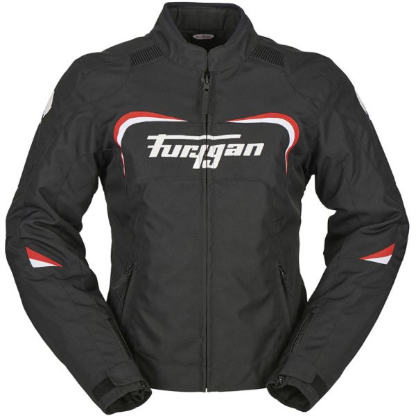 Textile Womens Jackets Furygan Cyane Black/Red/White 2020 Lady Textile Moto Jacket