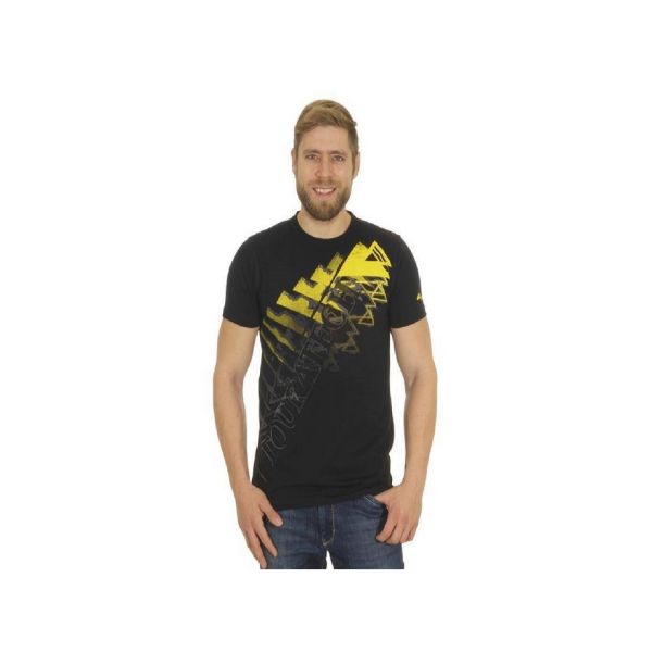 Casual T-shirts/Shirts Touratech Triangle Men Black/Yellow Tee