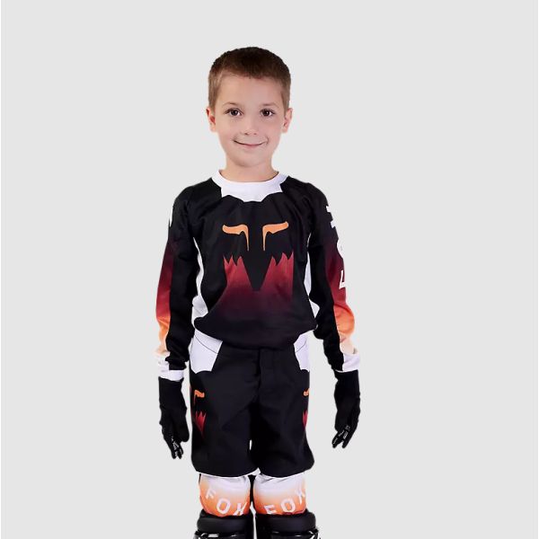 Kids Jerseys MX-Enduro Fox Racing Motocross Jersey Kid 180 Flora Black 24
