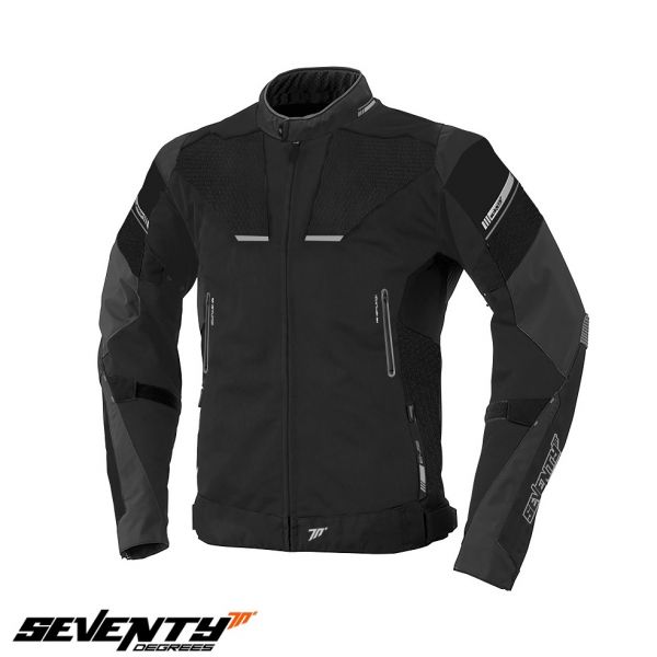 Textile jackets Seventy Textile Moto Jacket SD-JR69 Black/Gray