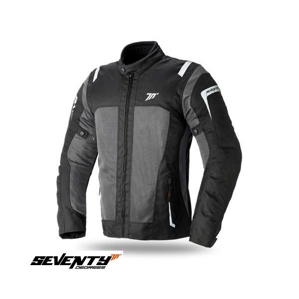 Textile jackets Seventy Textile Moto Jacket Touring SD-JT44 Black/Grey