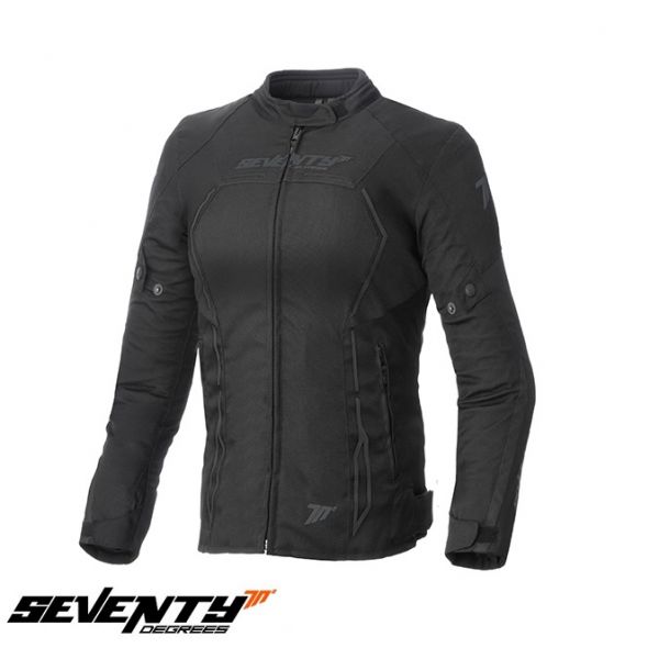  Seventy Lady Textile Moto Jacket SD-JR67 Black
