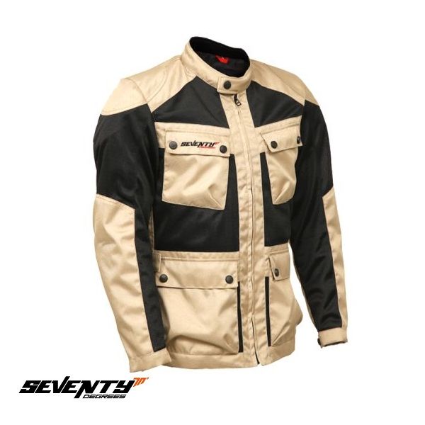  Seventy Geaca Moto Textila SD-JC30 Black/Beige