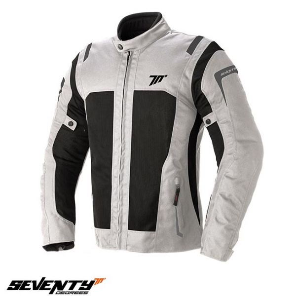  Seventy Geaca Moto Textila SD-JT44 White Ice/Black