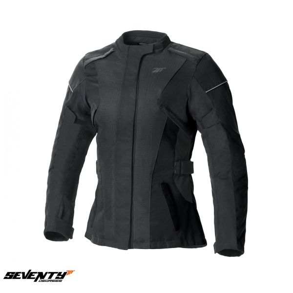  Seventy Lady Textile Moto Urban/Touring Jacket SD-JT79 Black 24