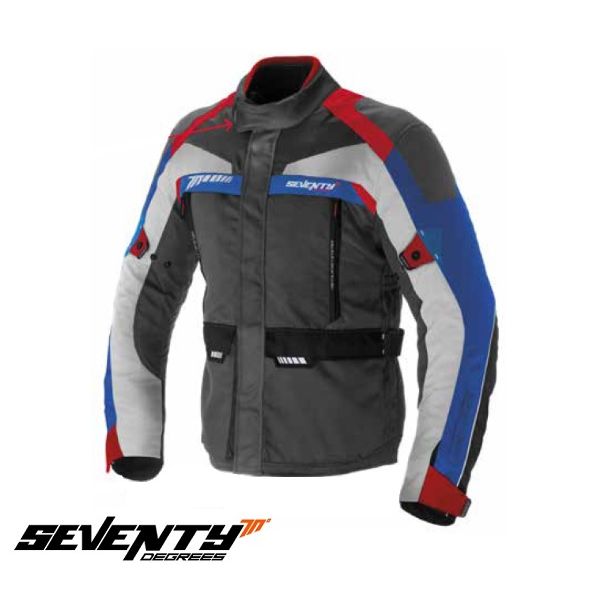 Textile jackets Seventy Textile Moto Urban/Touring Jacket SD-JT43 Grey/Red/Blue 24