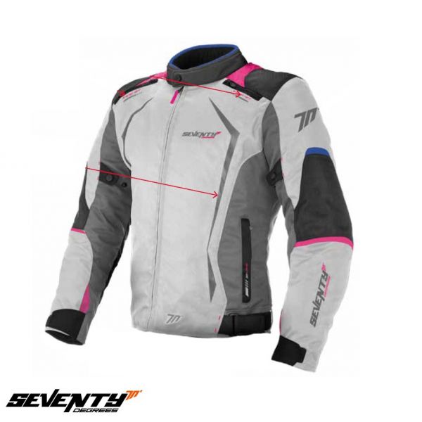 Textile Womens Jackets Seventy SD-JR49 Gray/Pink Textile Wtaerproof Lady Jacket