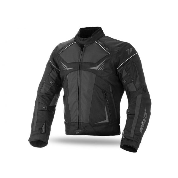 Textile jackets Seventy SD-JR55 Black Textile Waterproof