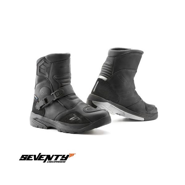  Seventy Adventure/Touring Moto Boots Unisex SD-BA5 Black 23