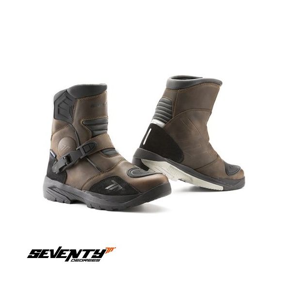  Seventy Adventure/Touring Moto Boots Unisex SD-BA5 Brown 23