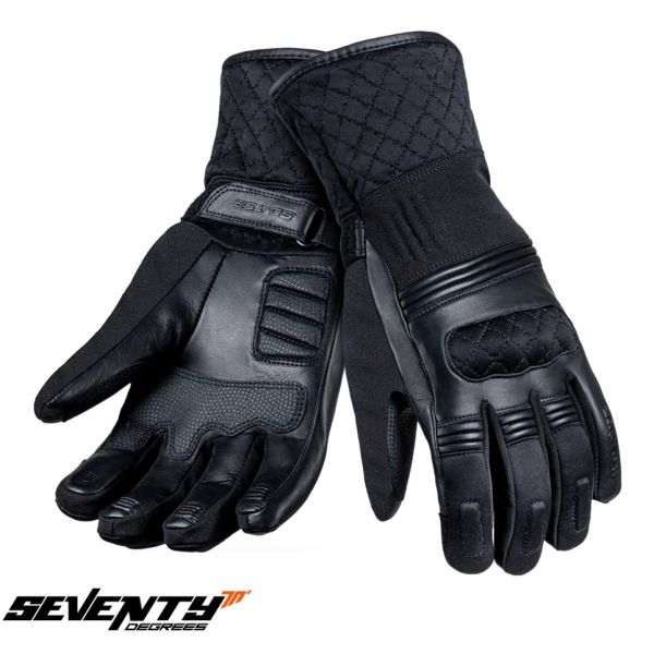  Seventy Manusi Moto Dama Piele Touring SD-T53 Black 24