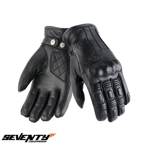 Gloves Womens Seventy Lady Leather Moto Gloves Urban SD-C33 Black 24