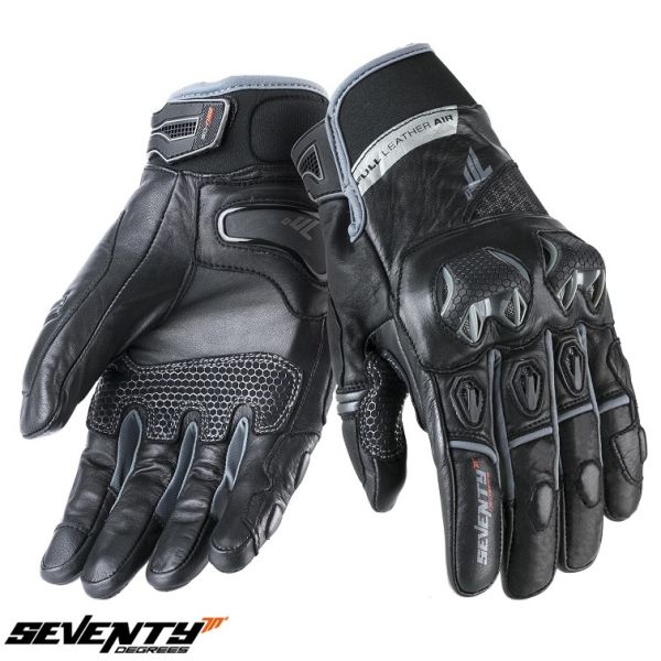 Grips Road Bikes Seventy Leather Moto Gloves Racing/Naked SD-N47 Black 24