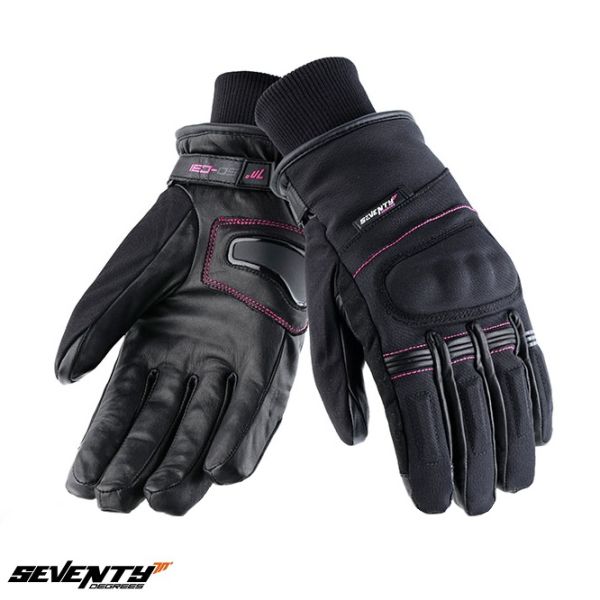 Manusi Moto Dama Seventy Manusi Moto Textile Dama SD-C31 WinterTex Black/Pink 24