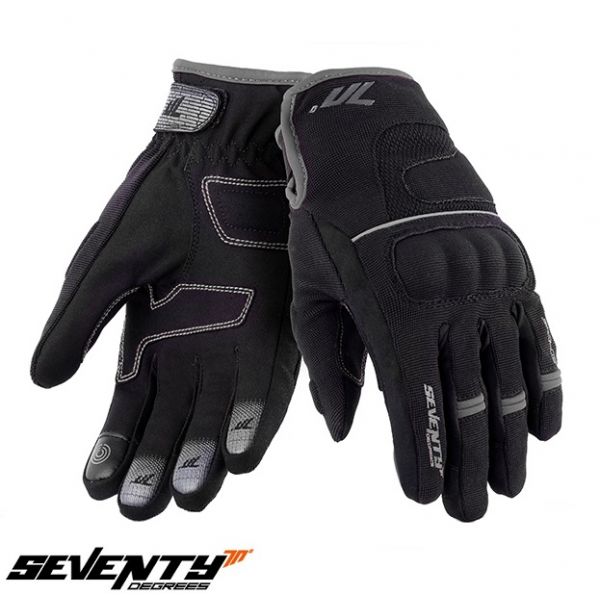 Gloves Racing Seventy Textile Moto Gloves SD-C43 Black/Gray