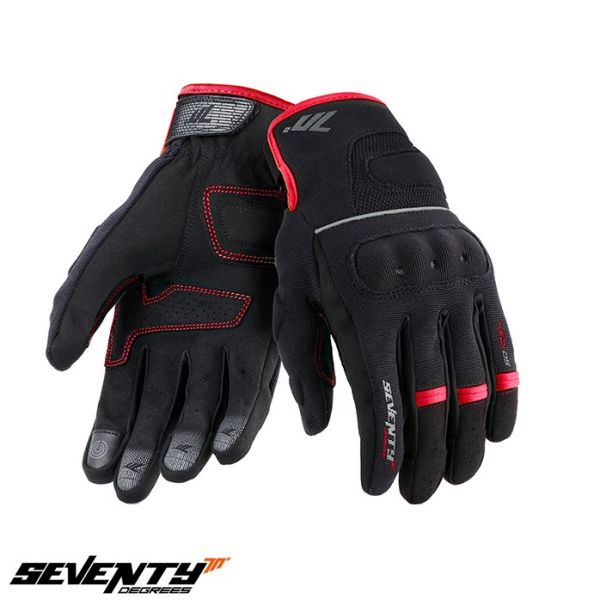 Gloves Racing Seventy Textile Moto Gloves SD-C54 Black/Red