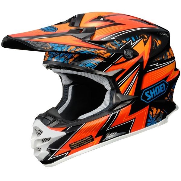 Helmets MX-Enduro SHOEI VFX-W Maelstrom Orange Helmet
