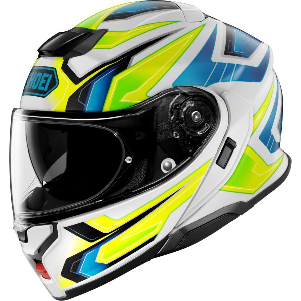 Casti Moto Flip-up (Modulabile) SHOEI Casca Moto Flip-Up Neotec 3 Anthem TC-3 Blue/Green/White/Yellow 25