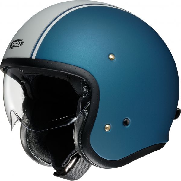 Jet helmets SHOEI Jet/Open Face Moto Helmet J.O Carburettor TC-2 Blue Matt 2022