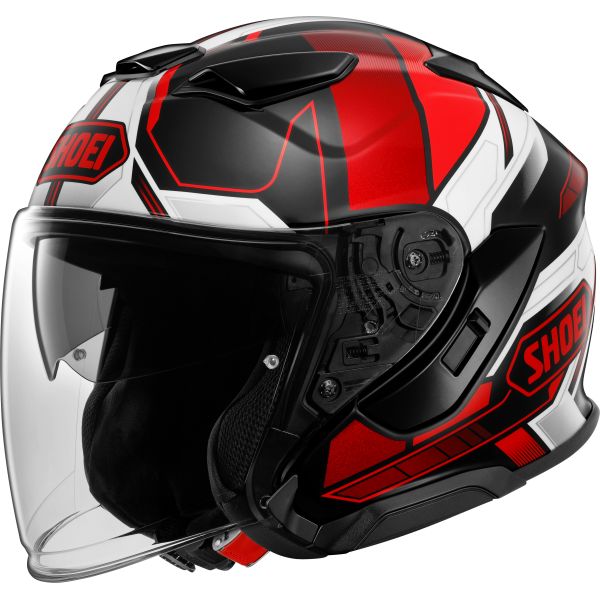 Casti Moto Jet (Open Face) SHOEI Casca Moto Open-Face/Jet J-Cruise 3 Whizzy TC-1 Black/Red/White 25