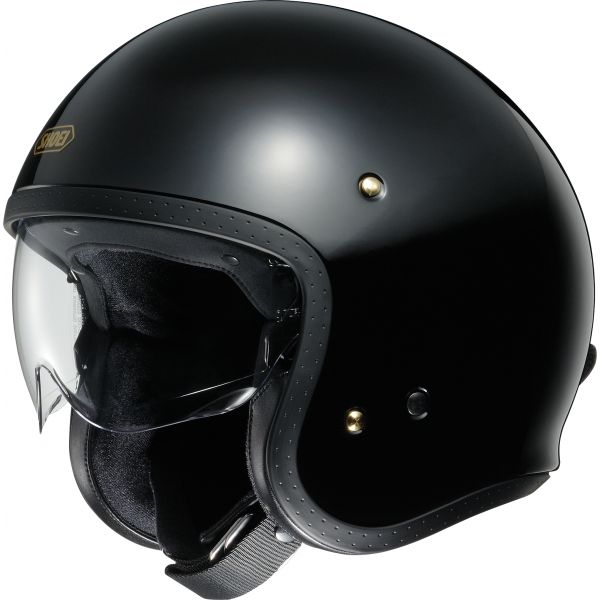 Jet helmets SHOEI Moto Open Face/Jet J.O Black Helmet