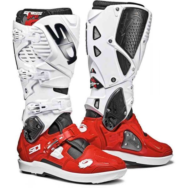 Cizme MX-Enduro Sidi Cizme Moto Crossfire 3 SRS Black-Red-White