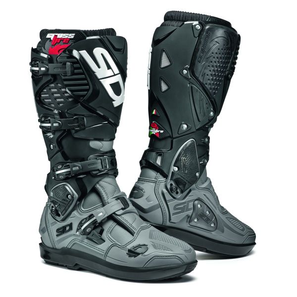Boots MX-Enduro Sidi Moto Enduro Boots Crossfire 3 SRS Grey/Black