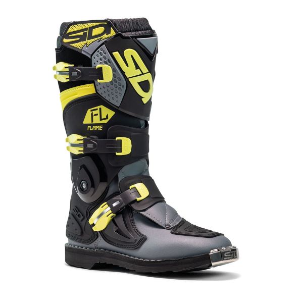 Cizme MX-Enduro Sidi Cizme MX/Enduro Copii Flame Black/Lime/Grey 2025