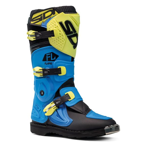 Cizme MX-Enduro Sidi Cizme MX/Enduro Copii Flame Light Blue/Lime/Black 2025
