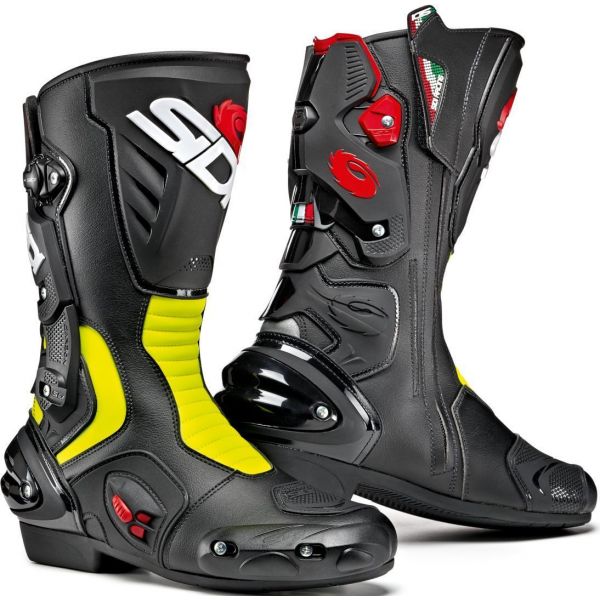 Cizme Moto Sport Sidi Cizme Vertigo 2 Black/Yellow Fluo