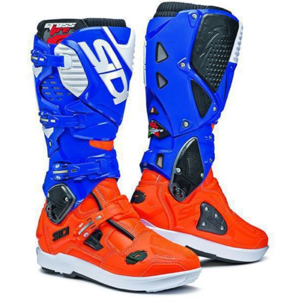  Sidi Enduro Crossfire 3 SRS Orange Fluo/White Blue Boots