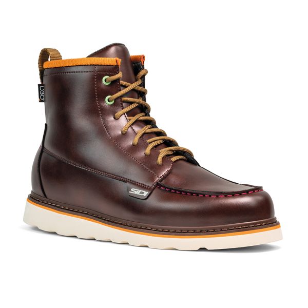 Cizme Moto Scurte/Urban Sidi Ghete Moto Urbex WP HIGH Burgundy 2025