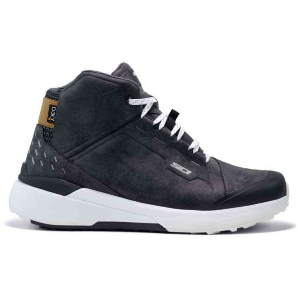Cizme Moto Scurte/Urban Sidi Cizme Moto Nucleus Suede WP Black/White