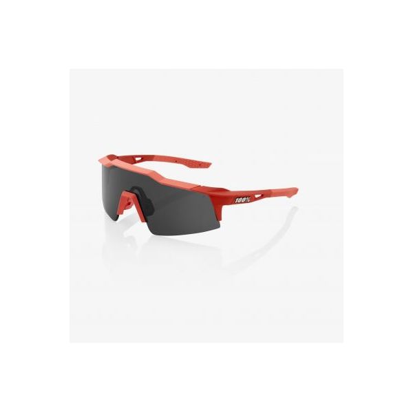 Sunglasses 100 la suta Speedcraft SL Soft Tact Coral Smoke Lens Sun Glasses