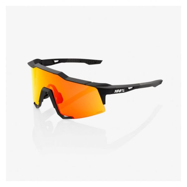 Sunglasses 100 la suta Speedcraft Soft Tact Black Hiper Red Multilayer Mirror Lens Sun Glasses