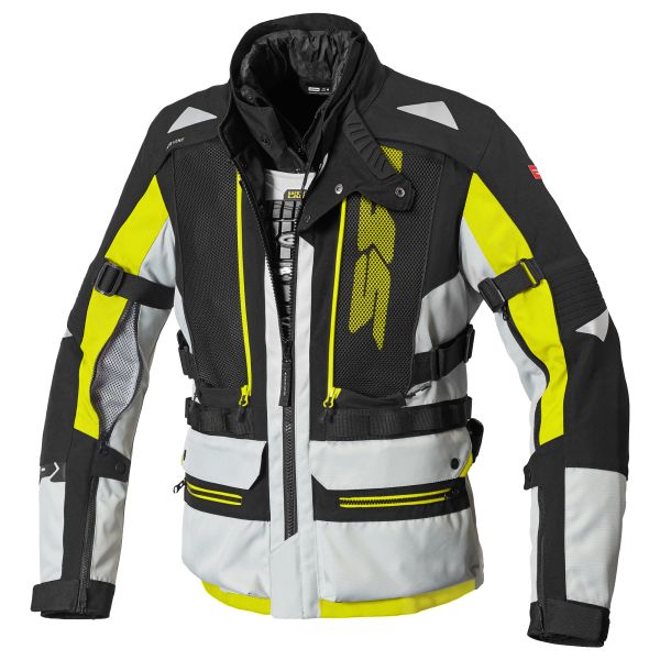 Textile jackets Spidi Touring All Road H2OUT Black/Yellow Jacket