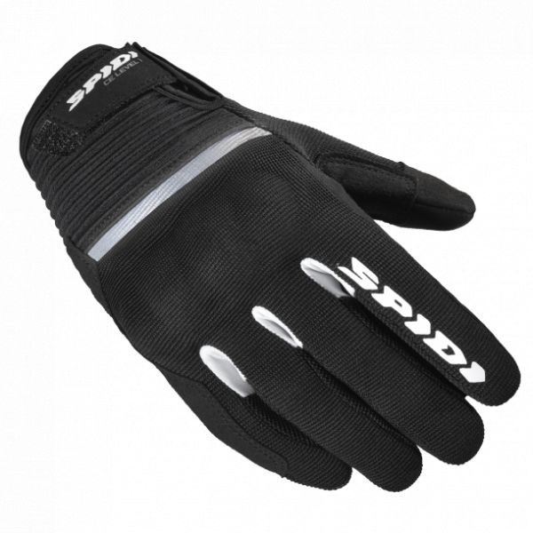 Gloves Womens Spidi Textile Moto Sport Ladies Gloves Flash Evo CE Black/White 2021