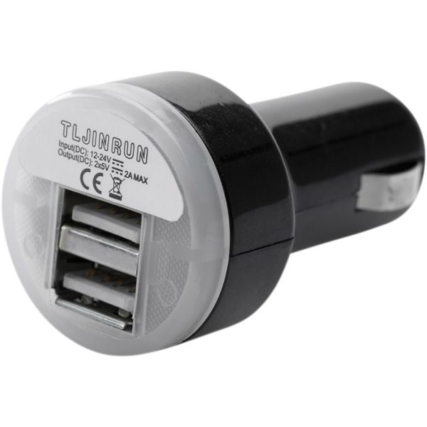 Electrical Accessories for Handlebar SW-Motech Double USB power port for cigarette lighter socket