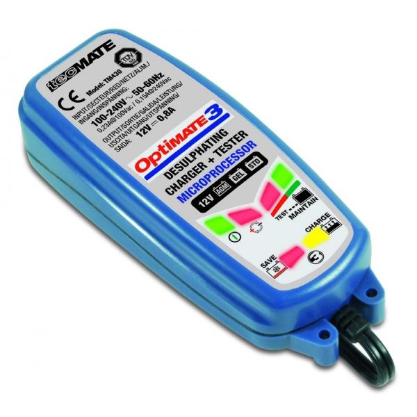 Battery Chargers Tecmate Battery Charger Optimate 3 12v Tm-430