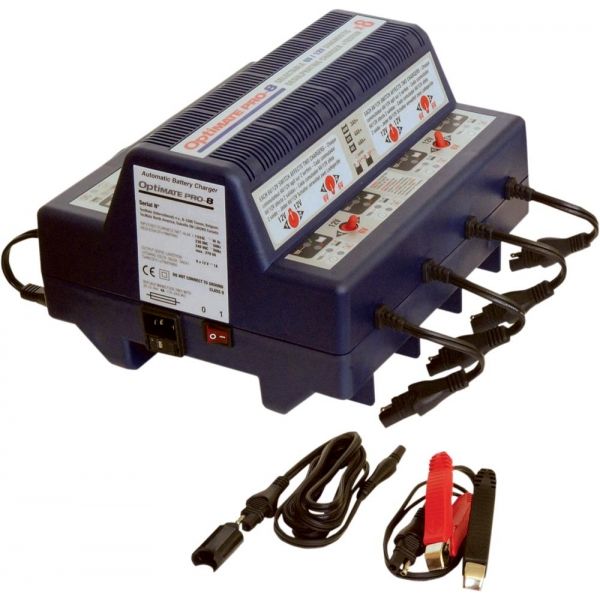 Battery Chargers Tecmate Battery Charger Optimate Pro 8 Ts-44
