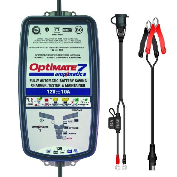 Battery Chargers Tecmate Optimate 7 Ampmatic Tm-254 V2