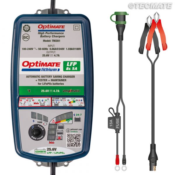  Tecmate Charger Opt Lithium 8s 5a Tm-280