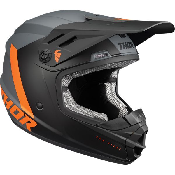  Thor Youth Moto MX Helmet Sector Chev Charcoal/Orange