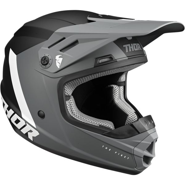 Kids Helmets MX-Enduro Thor Youth Moto MX Helmet Sector Chev Gray/Black