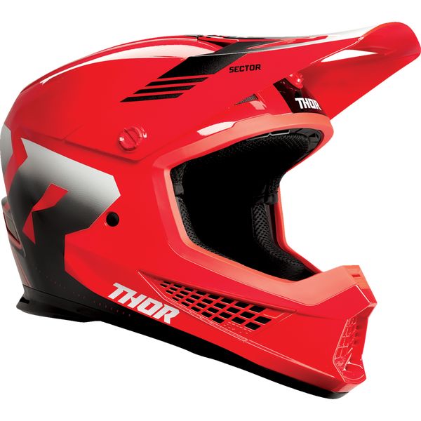 Casti Cross-Enduro Thor Casca Moto MX/Enduro Carve Red/White 24