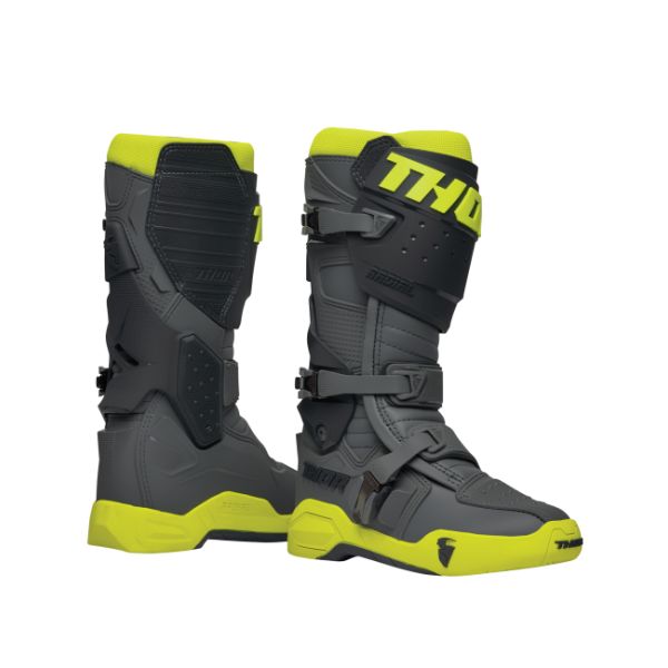 Cizme MX-Enduro Thor Cizme Moto MX/Enduro Radial Gray/Fluo Yellow 25